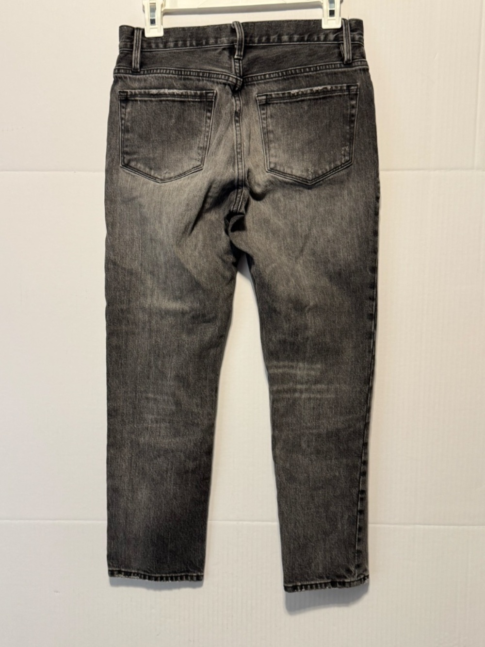 FRAME Le Nouveau Straight Jeans Gray Washed High Rise Size 25 Premium Denim - Picture 4 of 15